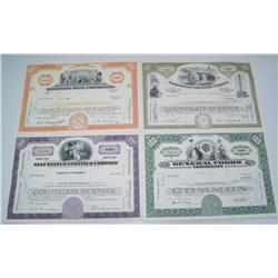 Collector Stock Certificates - Lot of 4