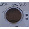 Image 1 : 1876 Un Centavo from Mexicana - Fine