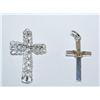 Image 1 : Sterling Silver Crosses - Lot of 2