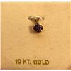 10K Gold Amethyst Pendant