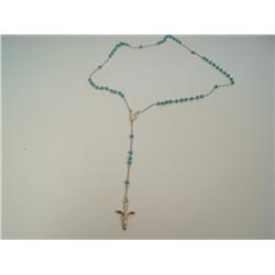 Sterling Silver Turquoise Rosary