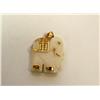 Image 1 : Ivory Gold Filled Elephant Pendant