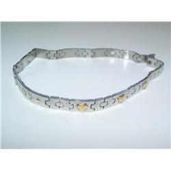 Titanium & 18K Yellow Gold Chain