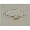 Image 1 : Sterling Silver Heart Bangle