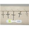 Image 1 : Sterling Silver Cross Pendants - Lot of 5