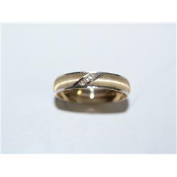 10K Gold Diamond Wedding Band