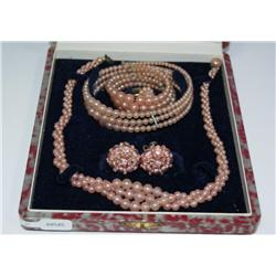 Tokyo 1940s Costume Iridescent Pearl Set