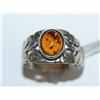 Image 1 : Sterling Silver Amber Ring
