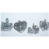 Image 1 : Sterling Silver Charms - Lot of 4
