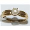 Image 1 : 10K Gold Pearl Ring