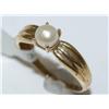Image 2 : 10K Gold Pearl Ring