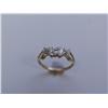 Image 1 : 10K Gold Beaded Diamond Mom Ring