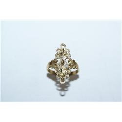 14K Gold Ring w/ Filigree Design