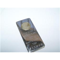 18K White Gold Bar - 100 Grams