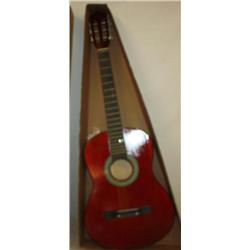Red Acoustic Guitar