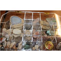 Case of Misc. Collectible Rocks, & Minerals