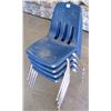 Image 1 : Lot of 4 Stackable Chairs