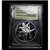 Image 1 : 1995-d Olympic Gymnast Commemorative Proof Silver Dollar Graded PR70 DCAM