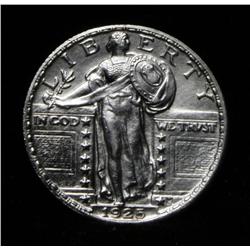 ***RARE  1925-p Standing Liberty 25c Grades Choice Uncirculated ms64 Full Head and Full Shield  RARE