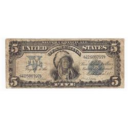 1899 $5 Silver Certificate "Chief Onepapa"  FR-271