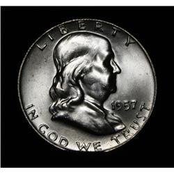 1957-d Franklin Half Dollar 50c Grades Gem Uncirculated ms65 FBL