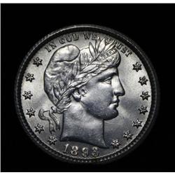 *** RARE  1893-o Barber Quarter 25c Grades Gem Uncirculated ms65 RARE ***