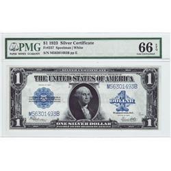 ***SUPERIOR    PMG 1923 $1 Silver Certificate Grades Gem 66 EPQ   SUPERIOR***