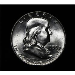 1959-d Franklin Half Dollar 50c Grades ms64 FBL