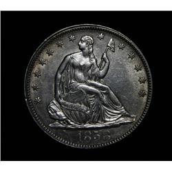 1858-p Seated Liberty Half Dollar 50c Grades ms61