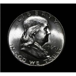 1960-p Franklin Half Dollar 50c Grades ms64+ FBL