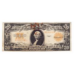 1922 $20 Gold Certificate Grades VG10/Fine12