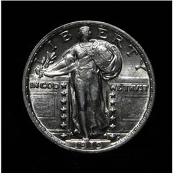 1919-p Standing Liberty 25c Grades ms64 Full Shield