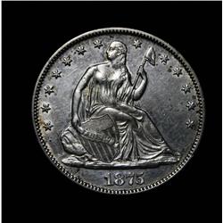 1875-p Seated Liberty Half Dollar 50c grades au58