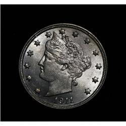 1911 Liberty 'V' Nickel Grades Gem Uncirculated ms65