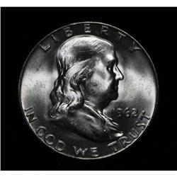 1962-d Franklin Half Dollar 50c Grades ms63