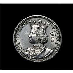 1893 Columbian Exposition/Isabella Quarter Dollar Commemorative Grades au58