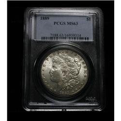 PCGS 1889-p Morgan Dollar grades ms63