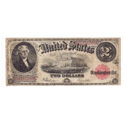 1917 $2 Large Size Legal Tender Note Grades VG10