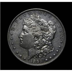 1898-p Morgan Dollar grades au58