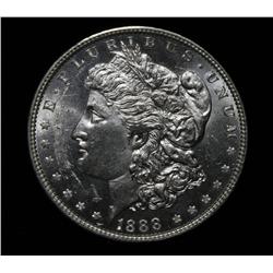 1888-p Morgan Dollar grades select uncirculated ms63 PL