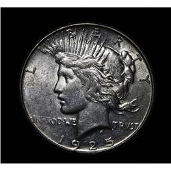 1925-s Peace Dollar $1 Grades au58