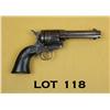 Image 1 : Colt SAA revolver, .41 cal., 4-3/4” barrel, blue  finish, checkered black hard rubber grips,  #14784