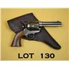 Image 1 : Colt SAA revolver, .45 cal., 4-3/4” barrel, brown  patina, wood grips, #156614. This gun is in  over