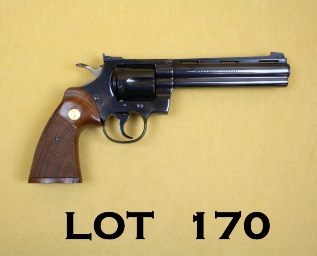 Colt Python Model DA revolver, .357 magnum cal., 6” ventilated rib ...