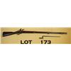 Image 1 : U.S. Springfield flintlock musket with socket  bayonet, lock dated 1813, .69 cal., 42” barrel,  brig