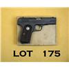 Image 1 : Colt Model 1903 U.S. Property marked semi-auto  pistol, .32 cal., 3-3/4” barrel, military grey  park