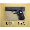 Image 2 : Colt Model 1903 U.S. Property marked semi-auto  pistol, .32 cal., 3-3/4” barrel, military grey  park