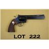 Image 1 : Colt Diamondback DA revolver, .22LR cal., 6”  ventilated rib barrel, blue finish, checkered  medalli