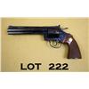 Image 2 : Colt Diamondback DA revolver, .22LR cal., 6”  ventilated rib barrel, blue finish, checkered  medalli