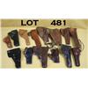 Image 1 : Bonanza lot of approx. 14 misc. leather holsters  including a US marked Boyt shoulder holster; two  